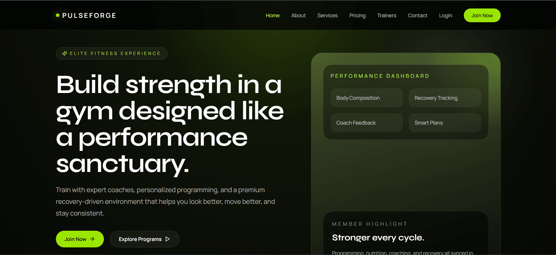 PulseForge Gym